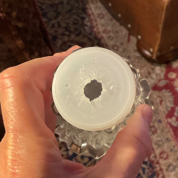 Vintage Silverplated Rams Head Fluted Glass Decanter Dispenser Syrup Cream Sugar - Picture 5 of 6